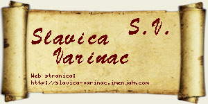 Slavica Varinac vizit kartica